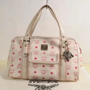 AUTHENTIC MCM Visetos Charm Tote Bag + Care Card + Dust Bag